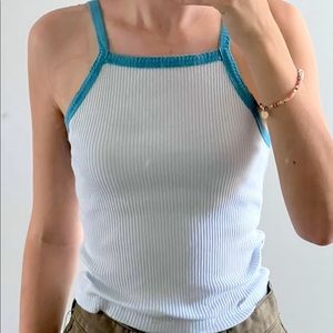 Women's Blue Seamless Tiny Tank Top - Wild Fable